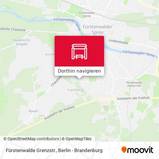 Fürstenwalde Grenzstr. Karte
