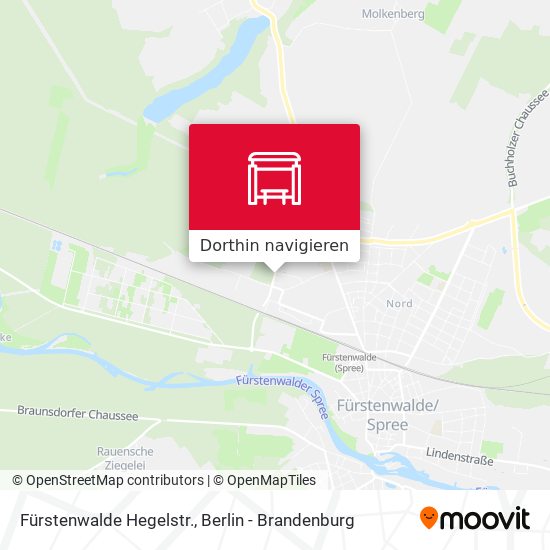 Fürstenwalde Hegelstr. Karte