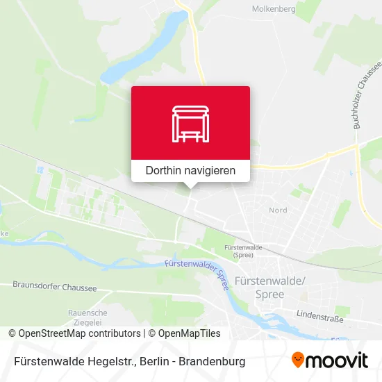 Fürstenwalde Hegelstr. Karte