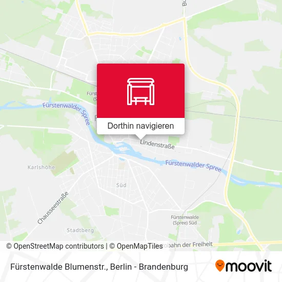 Fürstenwalde Blumenstr. Karte