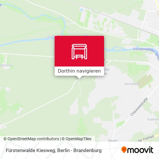 Fürstenwalde Kiesweg Karte
