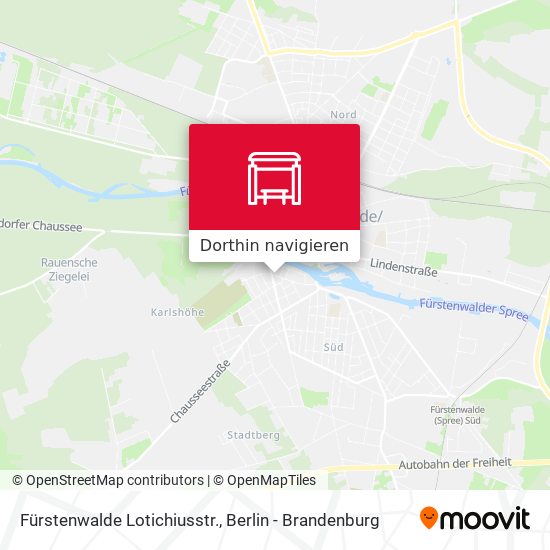 Fürstenwalde Lotichiusstr. Karte