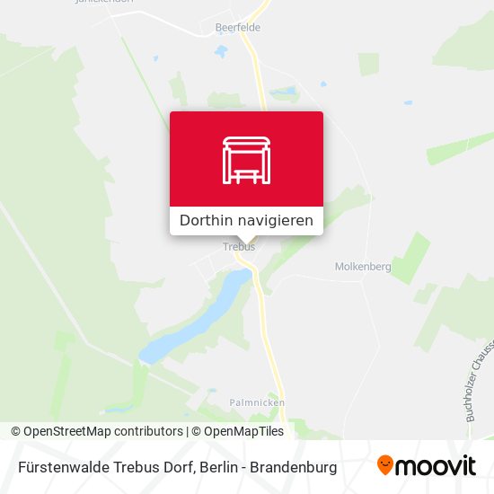 Fürstenwalde Trebus Dorf Karte