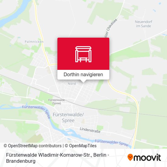 Fürstenwalde Wladimir-Komarow-Str. Karte