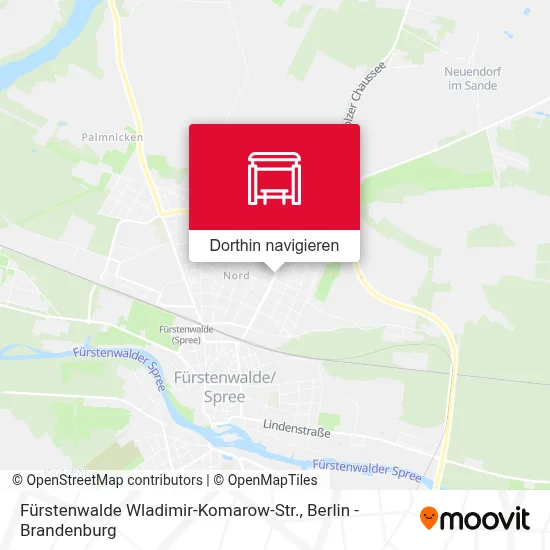 Fürstenwalde Wladimir-Komarow-Str. Karte