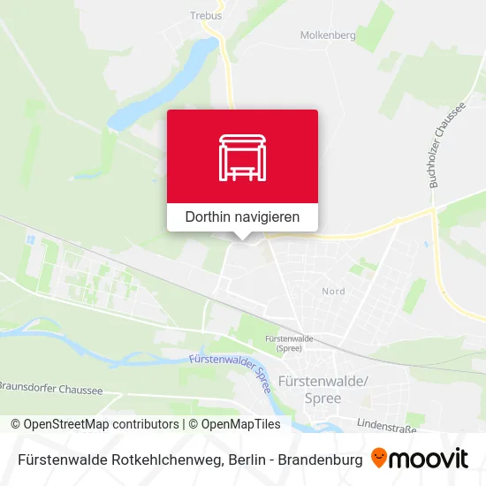 Fürstenwalde Rotkehlchenweg Karte