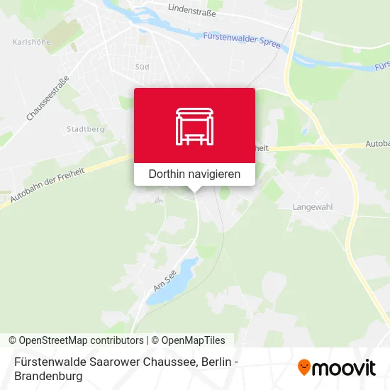 Fürstenwalde Saarower Chaussee Karte