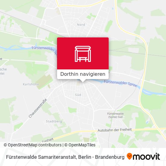Fürstenwalde Samariteranstalt Karte