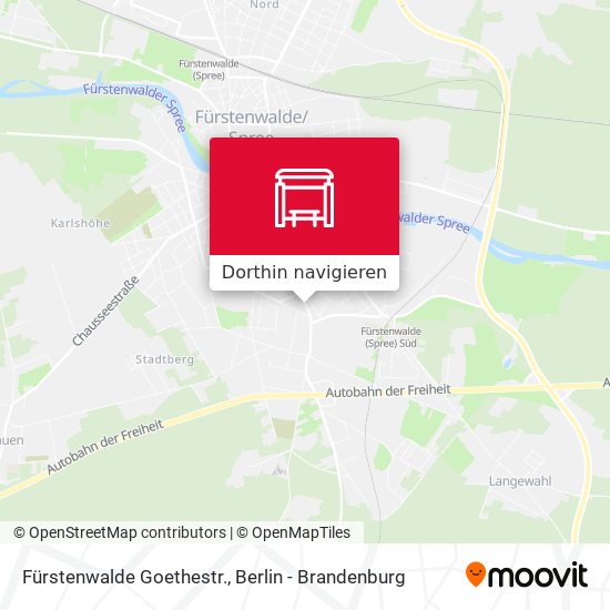 Fürstenwalde Goethestr. Karte