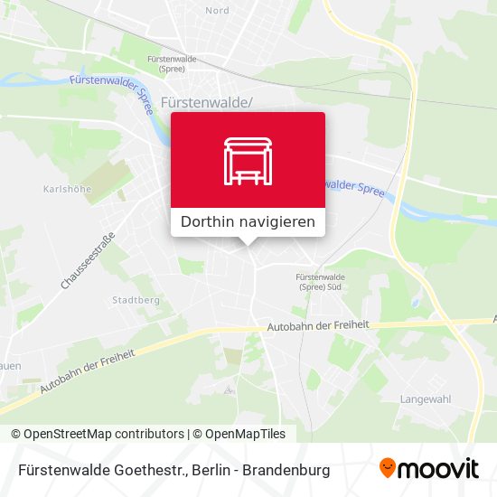 Fürstenwalde Goethestr. Karte