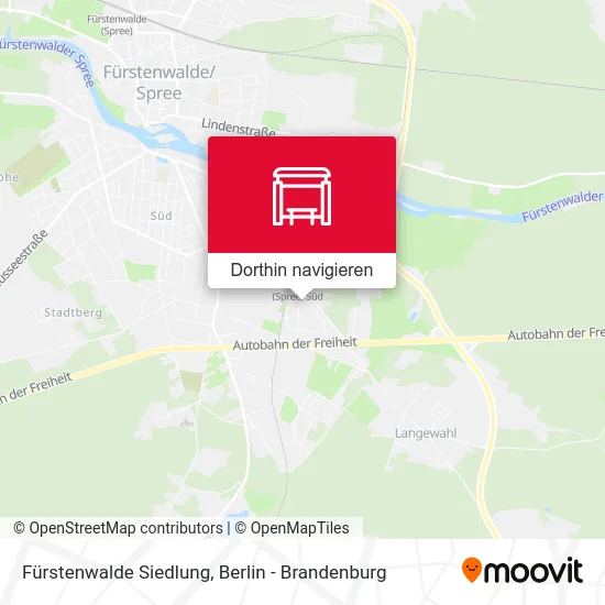 Fürstenwalde Siedlung Karte