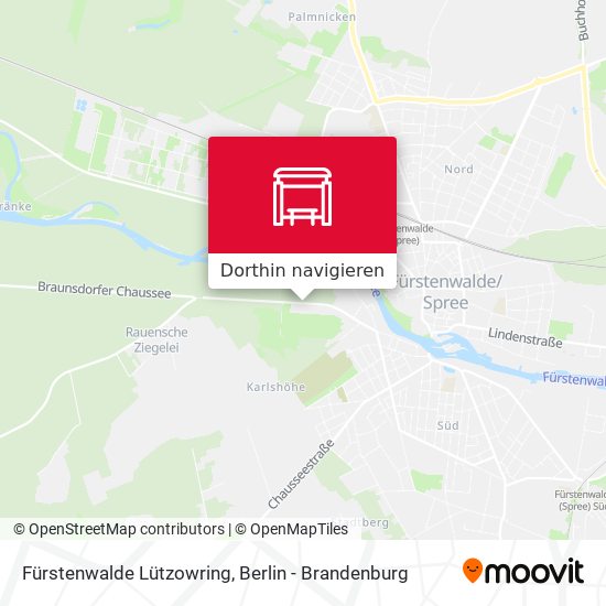 Fürstenwalde Lützowring Karte