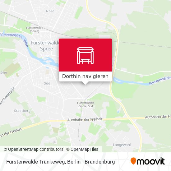 Fürstenwalde Tränkeweg Karte