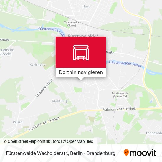 Fürstenwalde Wacholderstr. Karte