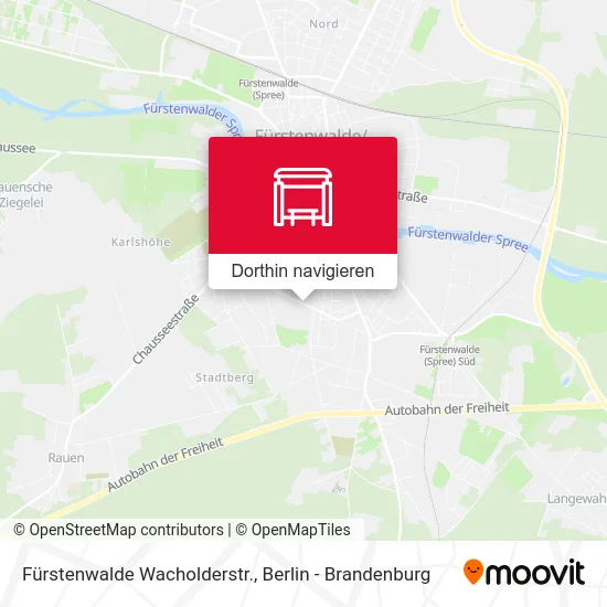 Fürstenwalde Wacholderstr. Karte