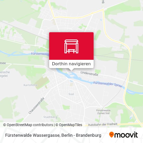 Fürstenwalde Wassergasse Karte