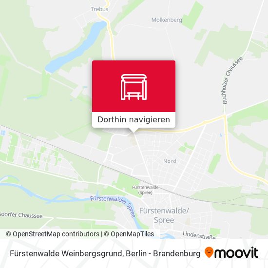 Fürstenwalde Weinbergsgrund Karte