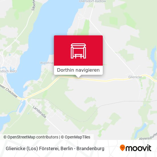 Glienicke (Los) Försterei Karte