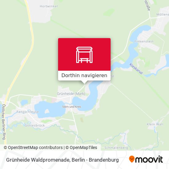 Grünheide Waldpromenade Karte