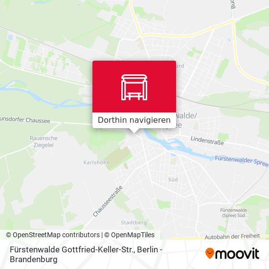 Fürstenwalde Gottfried-Keller-Str. Karte