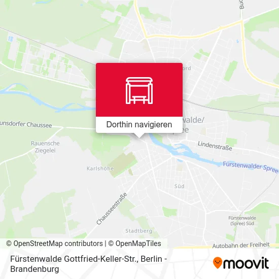 Fürstenwalde Gottfried-Keller-Str. Karte