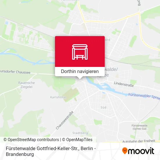 Fürstenwalde Gottfried-Keller-Str. Karte