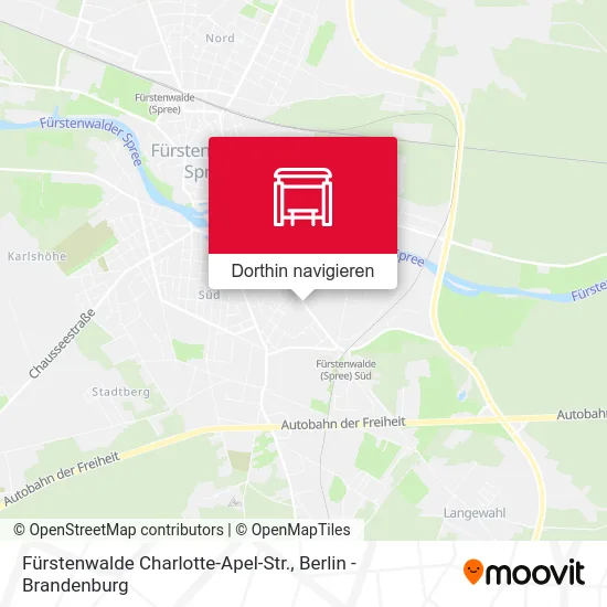 Fürstenwalde Charlotte-Apel-Str. Karte