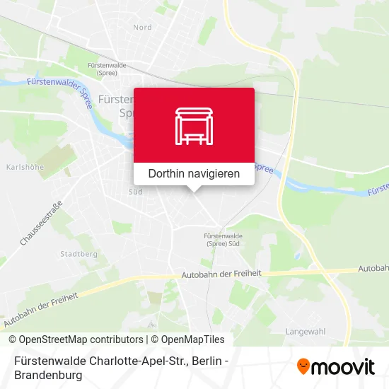 Fürstenwalde Charlotte-Apel-Str. Karte