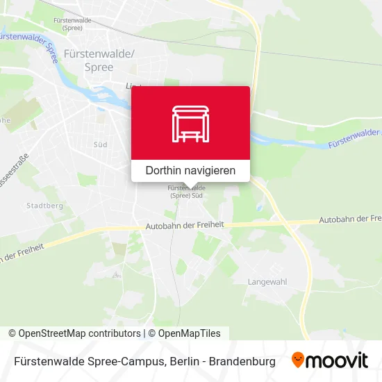 Fürstenwalde Spree-Campus Karte