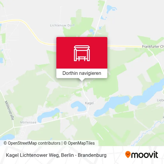 Kagel Lichtenower Weg Karte