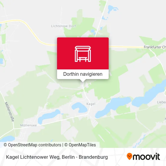 Kagel Lichtenower Weg Karte