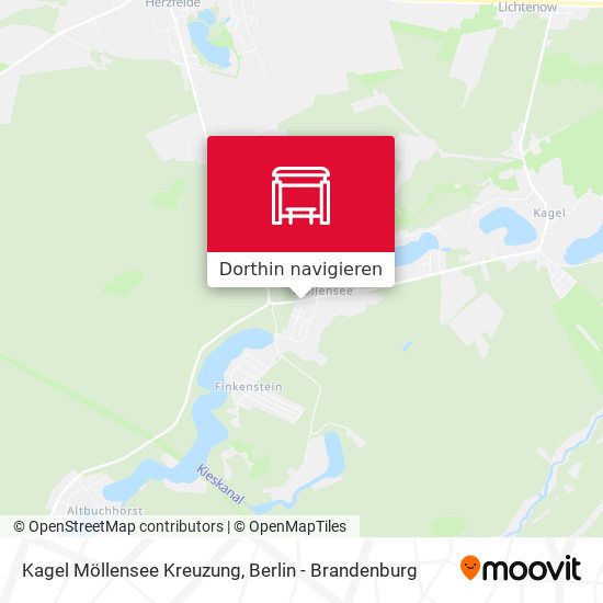 Kagel Möllensee Kreuzung Karte