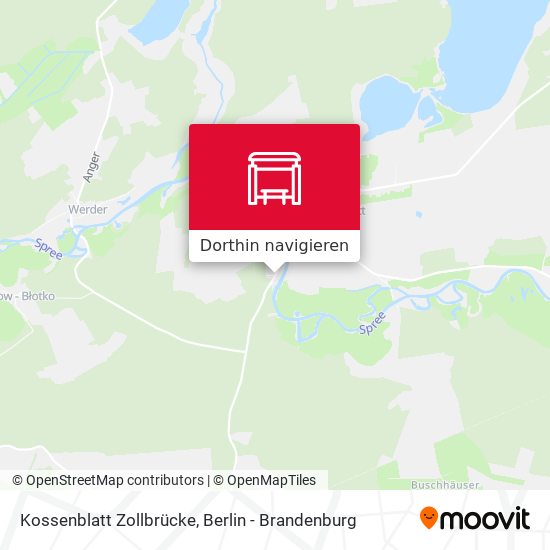 Kossenblatt Zollbrücke Karte
