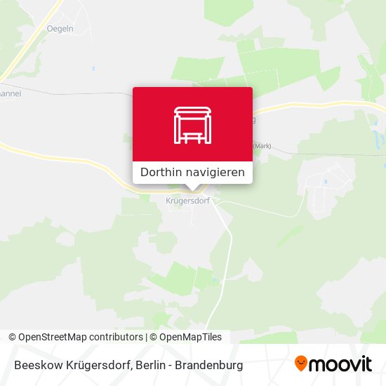 Beeskow Krügersdorf Karte