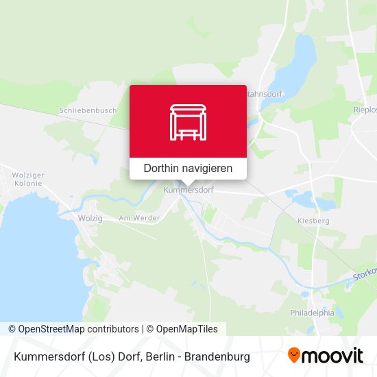 Kummersdorf (Los) Dorf Karte