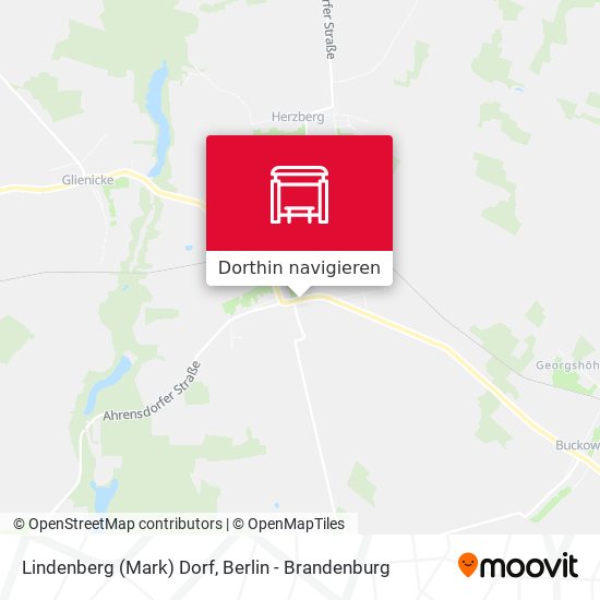 Lindenberg (Mark) Dorf Karte