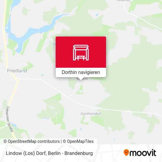 Lindow (Los) Dorf Karte