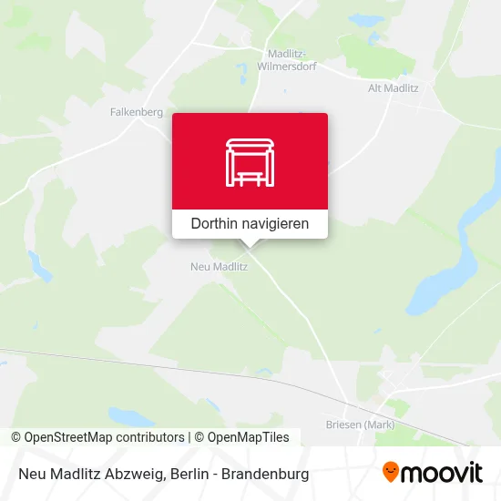 Neu Madlitz Abzweig Karte