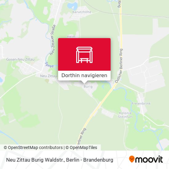 Neu Zittau Burig Waldstr. Karte