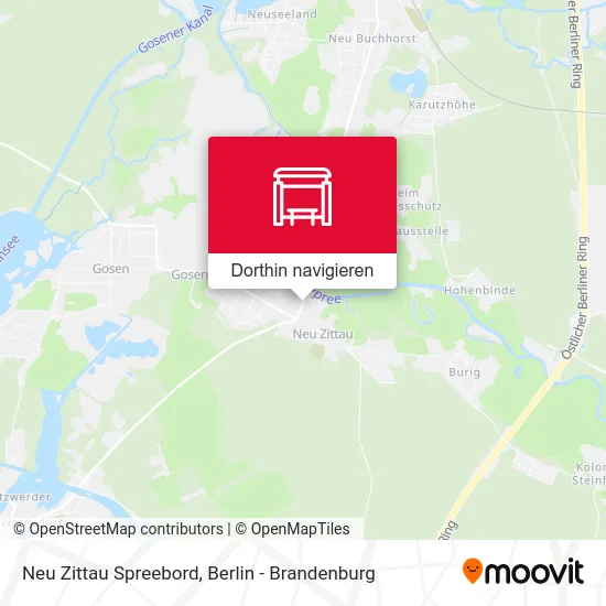 Neu Zittau Spreebord Karte