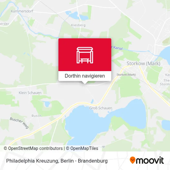 Philadelphia Kreuzung Karte