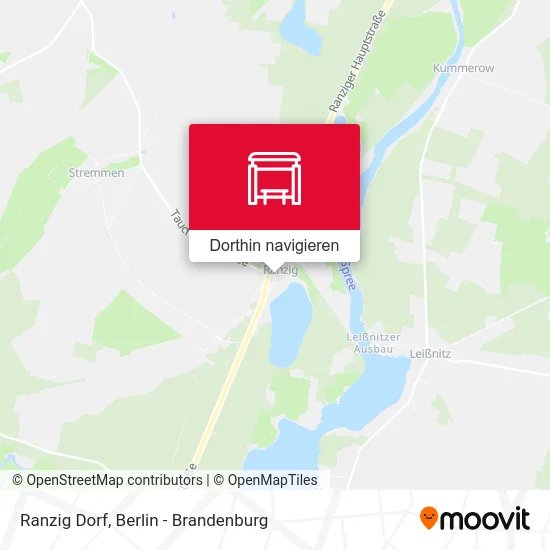 Ranzig Dorf Karte