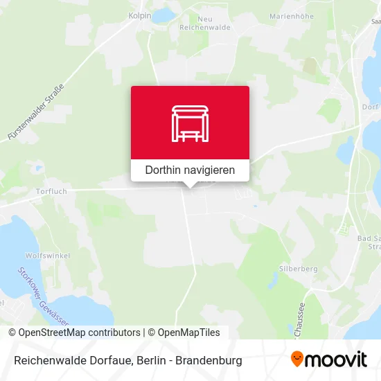 Reichenwalde Dorfaue Karte