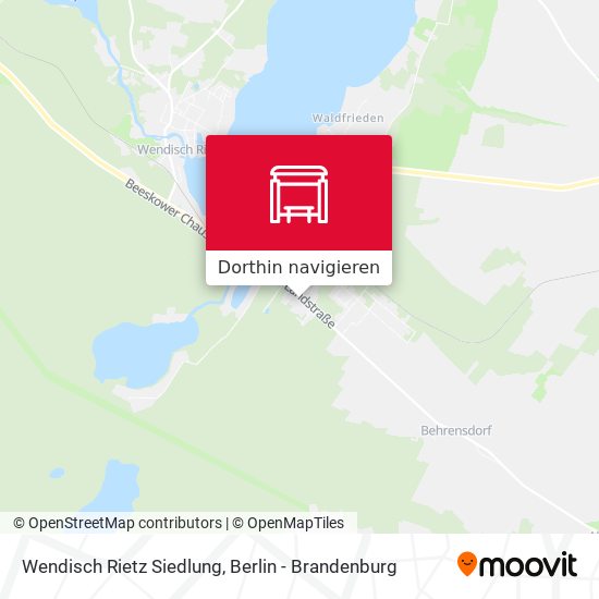 Wendisch Rietz Siedlung Karte