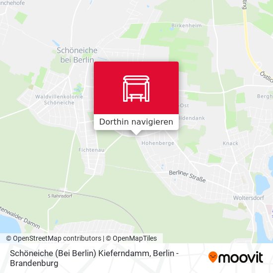 Schöneiche (Bei Berlin) Kieferndamm Karte