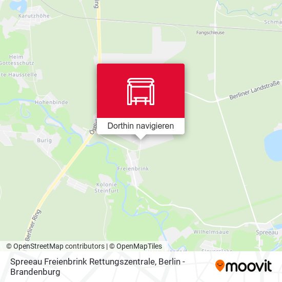 Spreeau Freienbrink Rettungszentrale Karte
