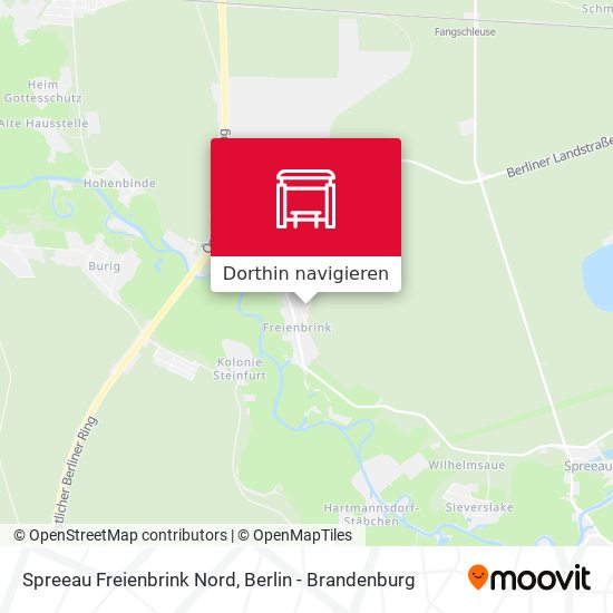Spreeau Freienbrink Nord Karte