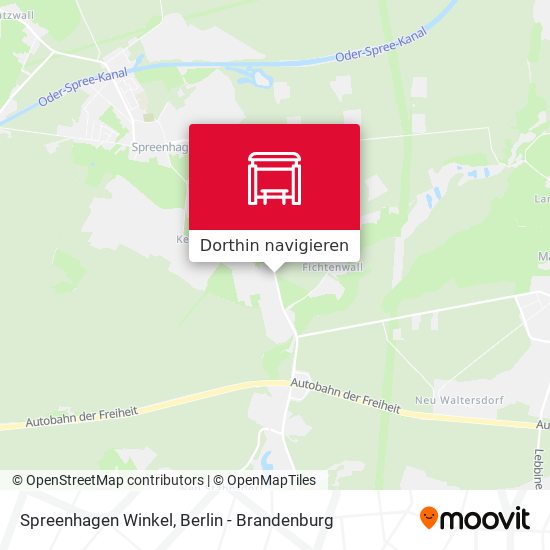 Spreenhagen Winkel Karte