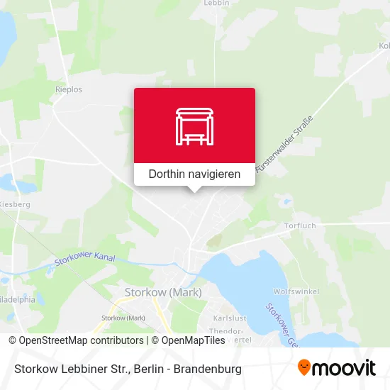 Storkow Lebbiner Str. Karte
