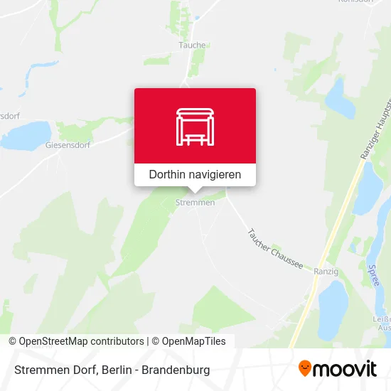 Stremmen Dorf Karte